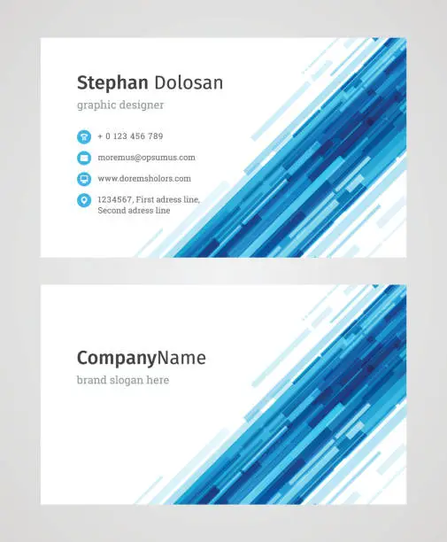 Vector illustration of Business Card Template Modern Creative and Clean Corporate Design