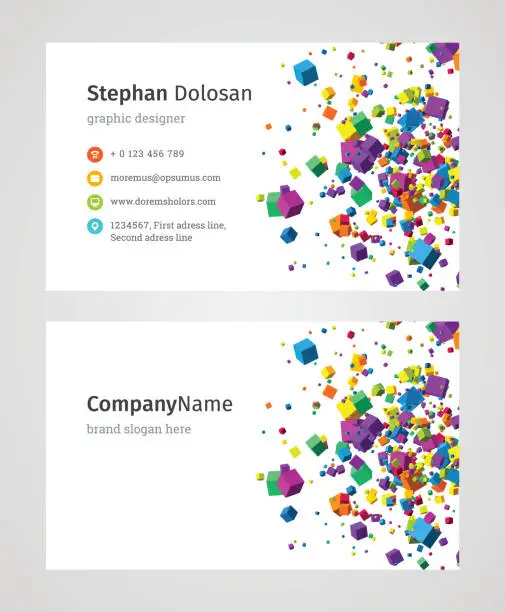 Vector illustration of Business Card Template Modern Creative and Clean Corporate Design