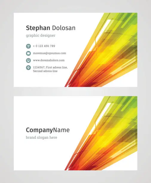 Vector illustration of Business Card Template Modern Creative and Clean Corporate Design