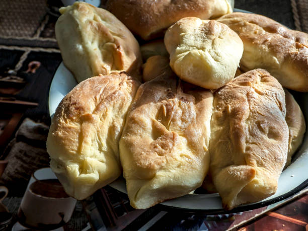 istock fresh ruddy hot baked pies on a plate 1392165921