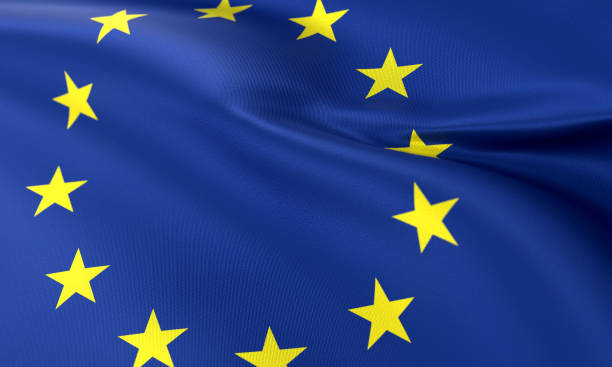 istock Close Up European Union Flag 1392168179