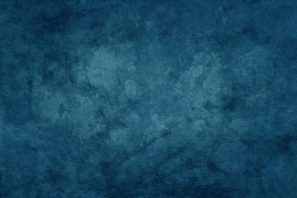 old blue background with vintage grunge paper texture or stone wall texture, distressed grungy metal, dark blue textured background stock photo