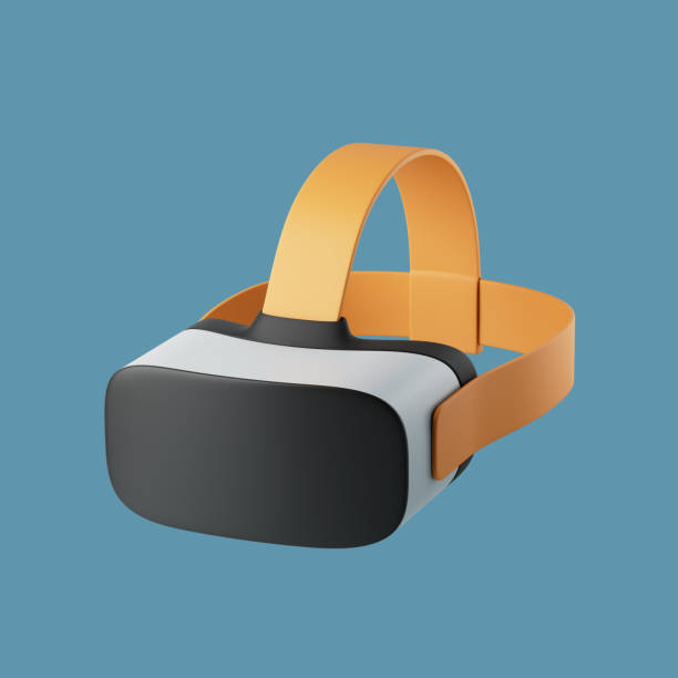 istock Simple VR glass for gaming 3d render illustration. 1392172040