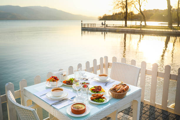 istock Meal By The Lake Concept, Ramadan Menu , Iftar 1392177661