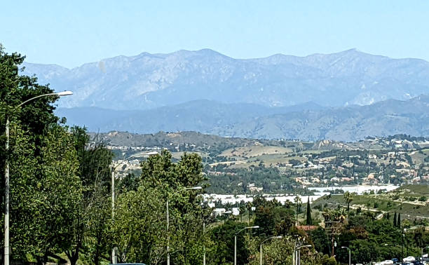 The San Gabriel Valley on a Sunny Day stock photo