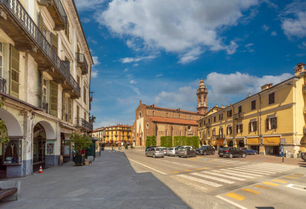 istock Piazza Risorgimento  in Saluzzo, Italy 1392184745