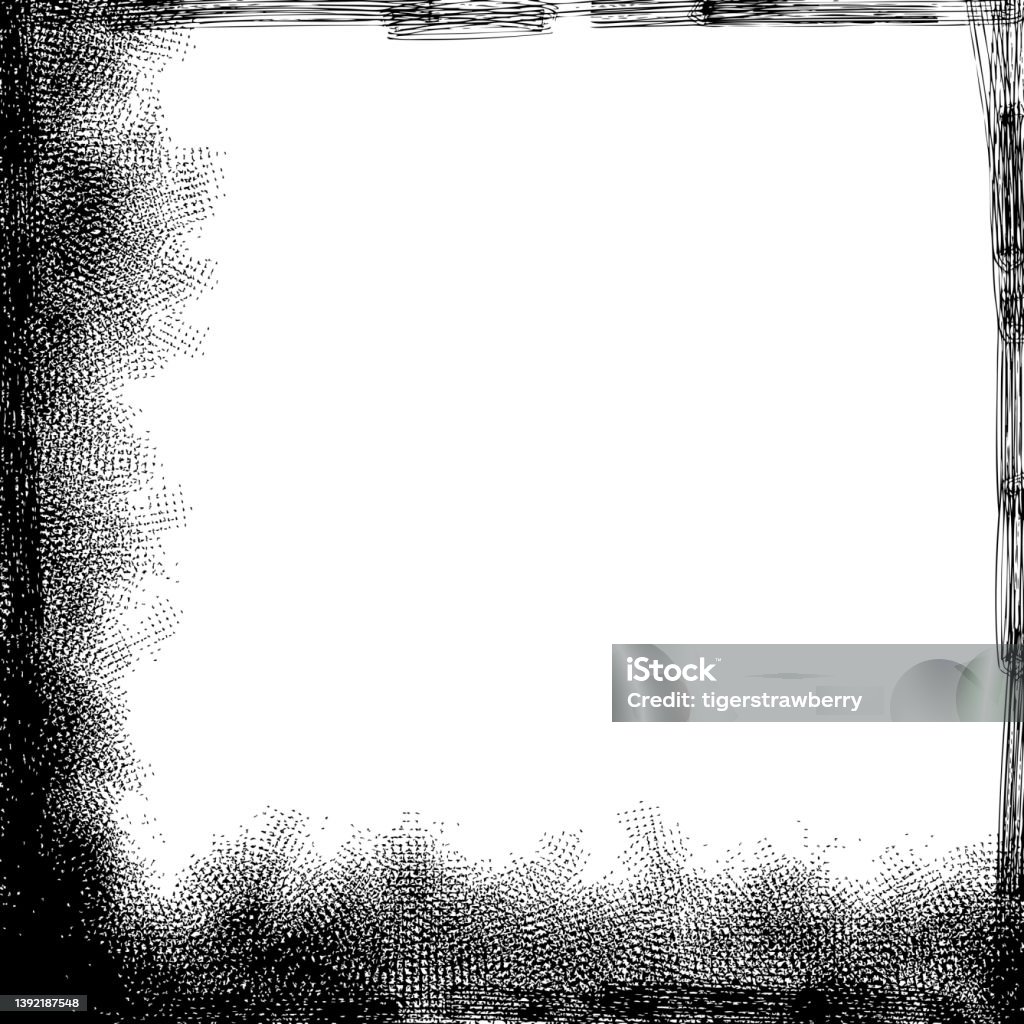 Distress Border Frame Vintage Grunge Black And White Distress Border Frame For Your Design ...