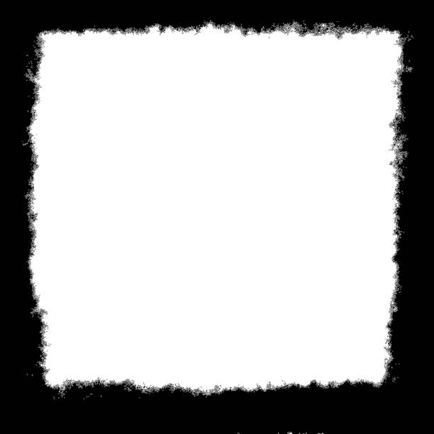 istock Vintage grunge black and white distress border frame for your design. Vector. 1392187576