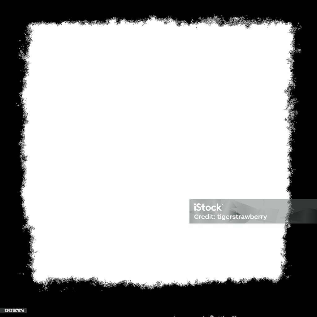 Distress Border Frame Vintage Grunge Black And White Distress Border Frame For Your Design ...