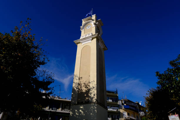 Central square of old town of Xanthi, East Macedonia and Thrace, Greece on November 12, 2021