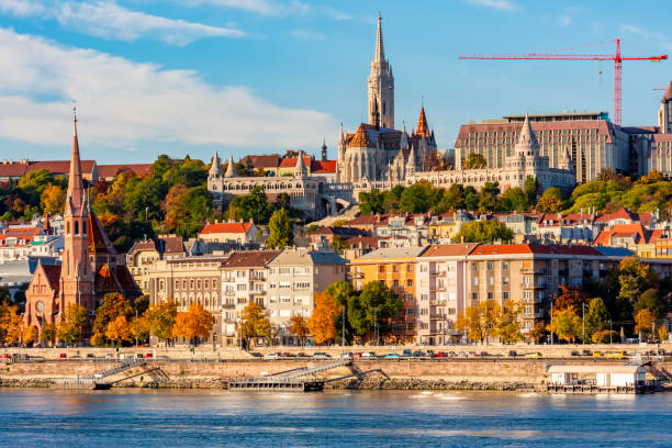 istock Buda hill with Fisherman Bastion and Danube river, Budapest, Hungary 1392196940