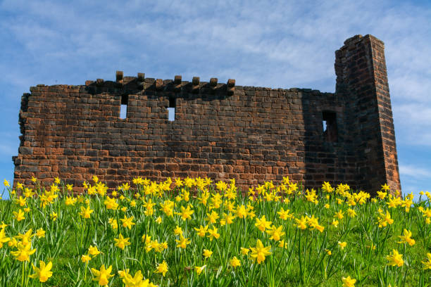 istock Penrith Castle on a beautiful spring day with blue skies behind. 1392197422