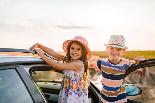 istock Beautiful children enjoying on a road trip 1392200612