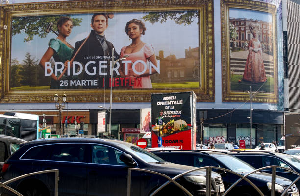 bridgerton - netflix - serie televisiva foto e immagini stock