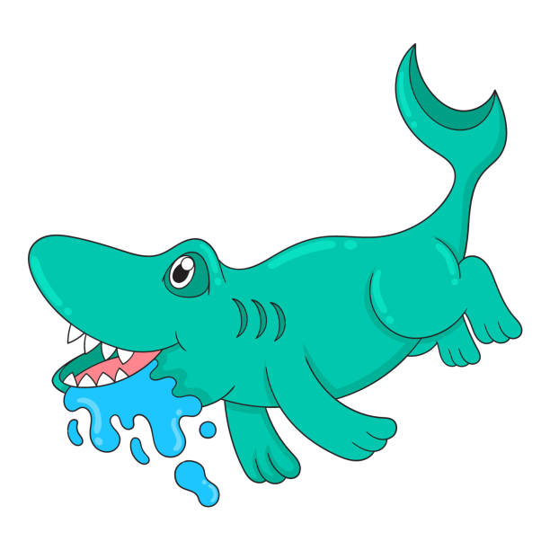 Komodo dragons are drooling hungry, doodle icon image kawaii Komodo dragons are drooling hungry, vector illustration art. doodle icon image kawaii. komodo dragon drawing stock illustrations