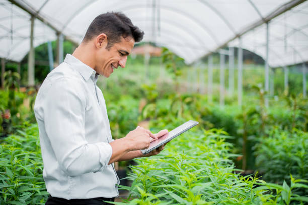 istock Brazilian man working and using technology in the field 1392205220