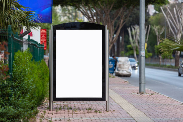 istock Billboards on the road, empty billboards used in the city 1392208311