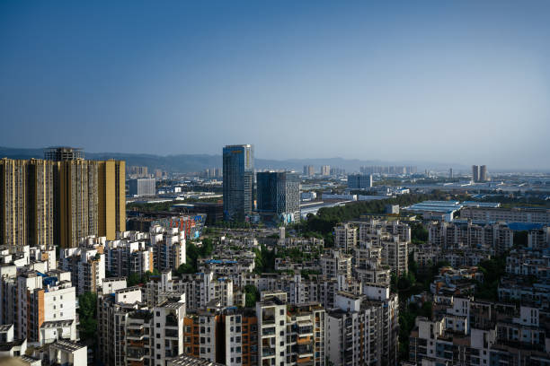 istock Afternoon modern urban architecture 1392211058