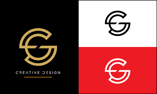 SG or GS Abstract Icon monogram Luxury Logo