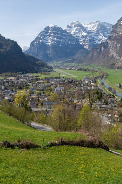istock Fascinating mountain panorama in Mollis in Switzerland 1392212340
