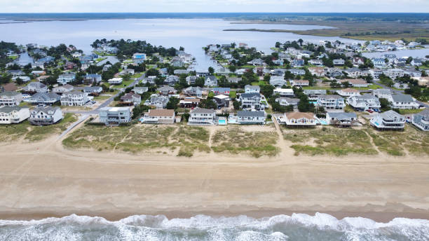 istock Aerial View Beach Homes 1392222275