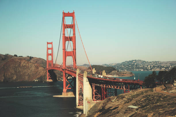 ggb vintage - san francisco bay area fotos fotografías e imágenes de stock