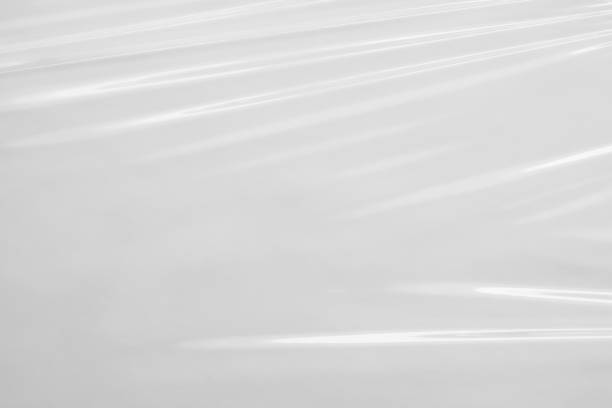 istock White transparent plastic film wrap texture background 1392226910
