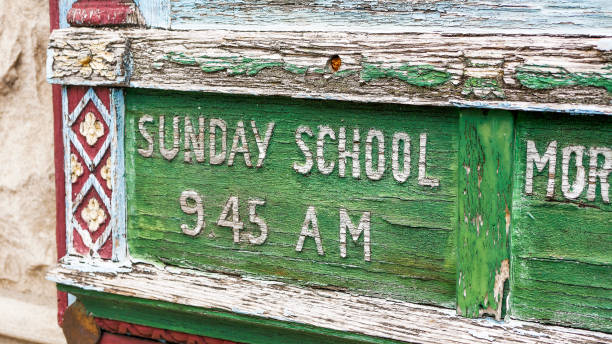 istock Wooden Sunday School Sign 1392241828