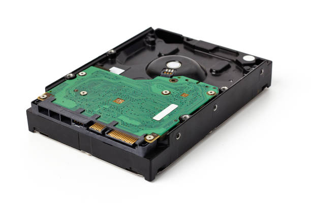 istock old hard disk (HDD) for PC are no longer used isolated on white background. 1392249247