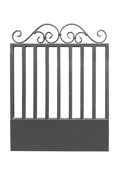 istock Steel railing isolated on a white background 1392250996
