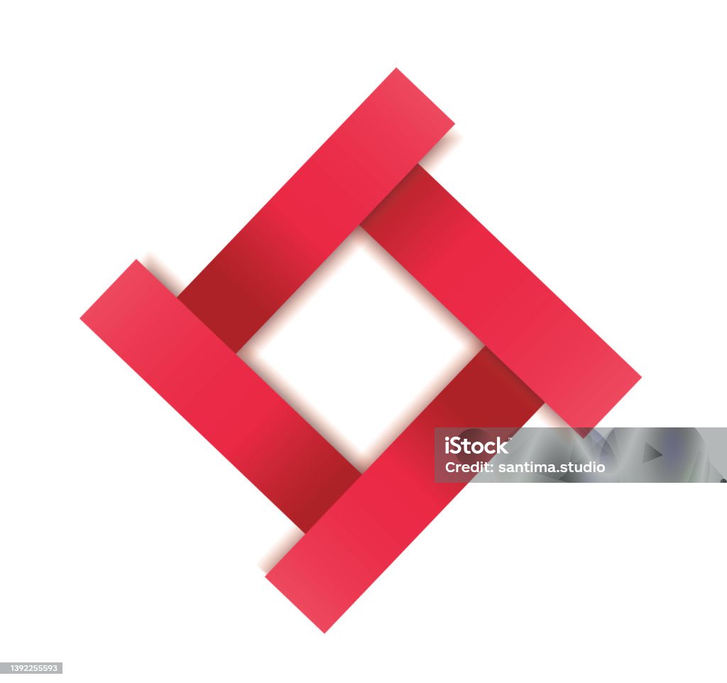 Red Simple Vector Frame Red Frame Template Vector Illustration Eps10 Stock Illustration ...