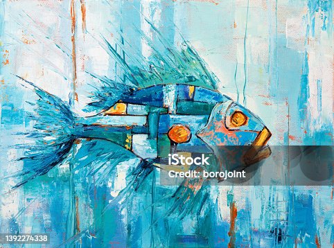 istock Abstract fish 1392274338