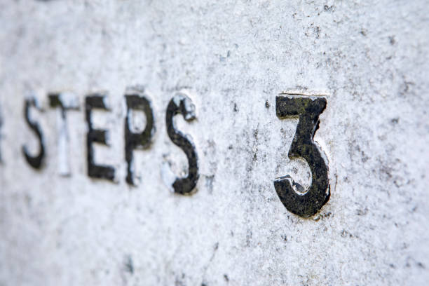 istock Weathered lettering on an old fashioned metal road sign, with selective focus 1392275617