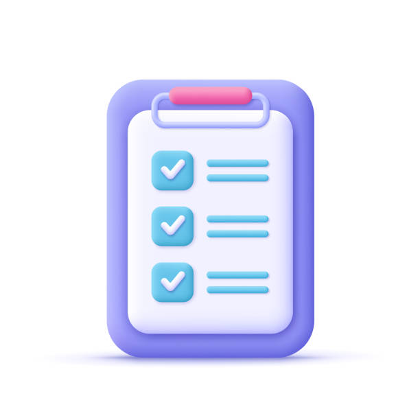 istock Clipboard with checklist, todo check list. Business, education, task management and productivity concept. 3d vector icon. Cartoon minimal style. 1392278077
