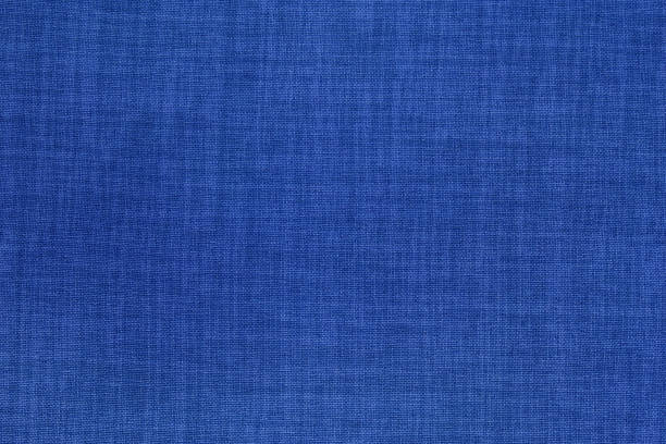 istock Dark blue linen fabric cloth texture background, seamless pattern of natural textile. 1392281766