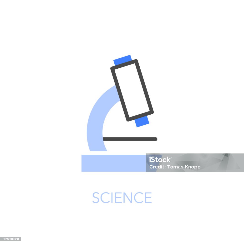 Science Symbol Microscope Simple Visualised Science Symbol With A Microscope Stock Illustration ...