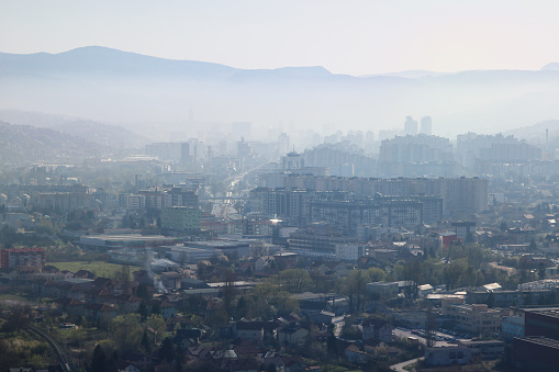 Sarajevo aerial view