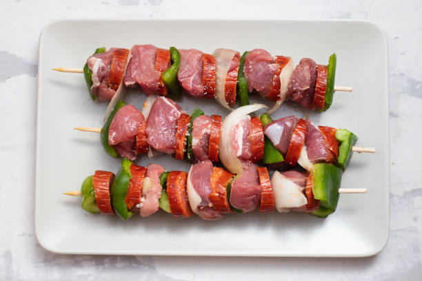 istock meat with pepper for barbecue on the dish 1392284706