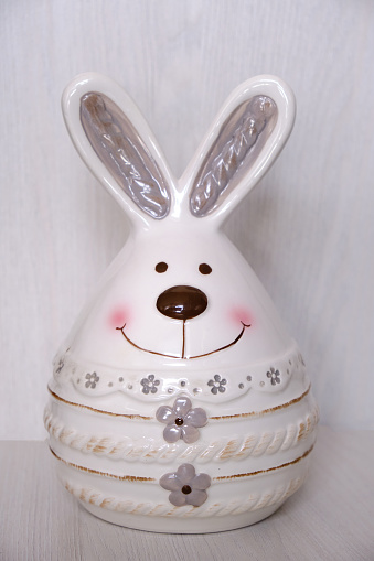 Ceramic rabbit piggy bank