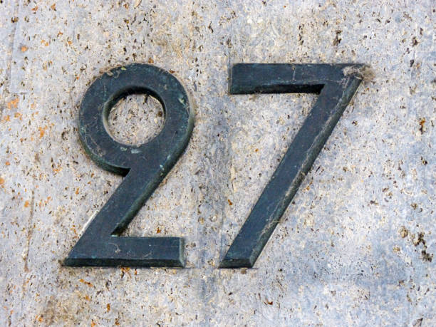 istock Metal home number on a wall 1392288798