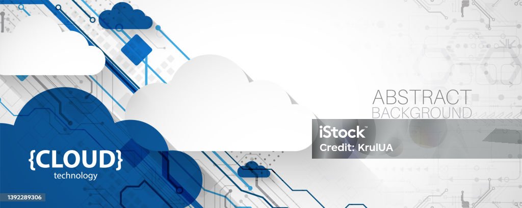 Cloud Computing Concept Abstract Technology Background Stock ...