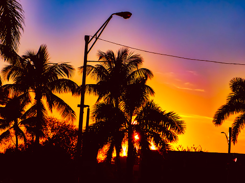 Sunset at Hialeah, Miami
