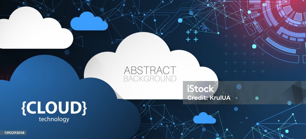 Cloud Computing Concept Abstract Technology Background Stock ...