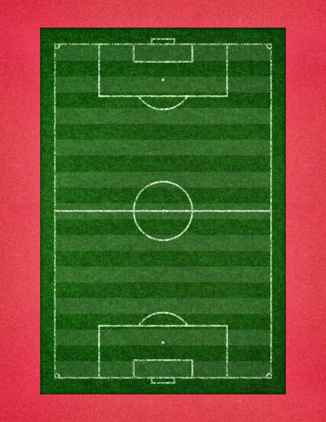 istock Soccer Football Pitch background textured 1392298831
