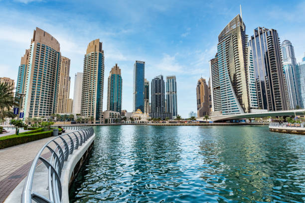 istock Dubai marina skyline in UAE 1392301430