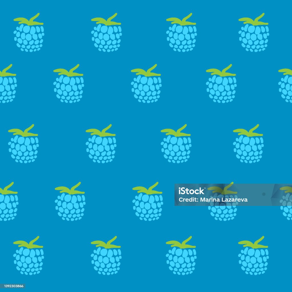 Berry Pattern Background Raspberry Berry Pattern 2eps Stock Illustration - Download Image Now ...