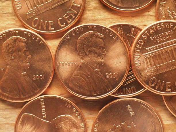 istock 1 cent coins, United States 1392306801