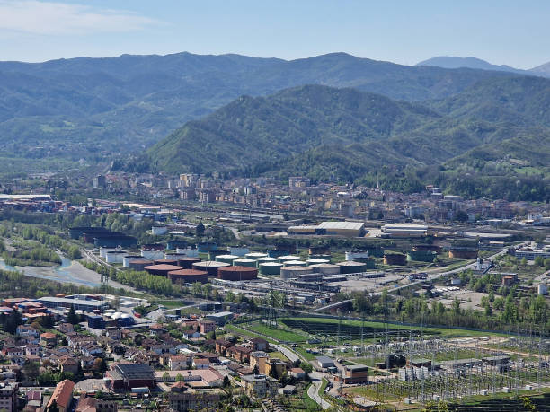 istock Arquata scrivia aerial view panorama 1392307895