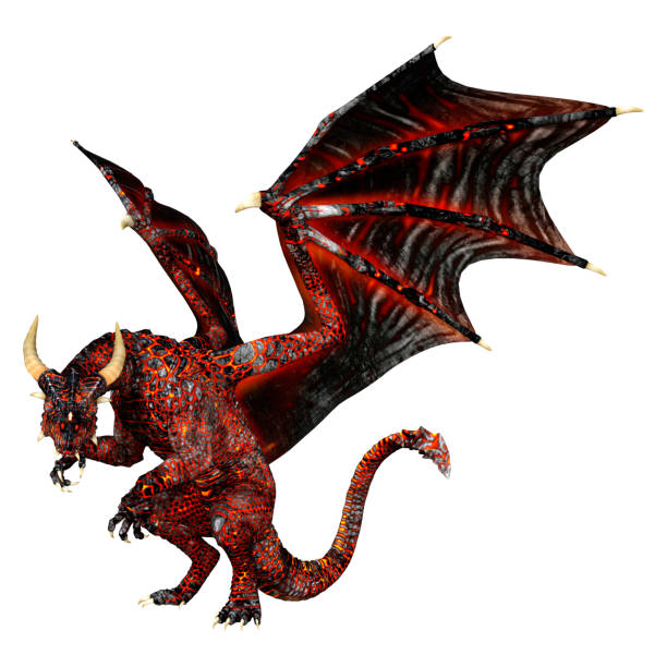 istock 3D Rendering Fairy Tale Dragon on White 1392311158
