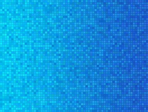 Colorful blue mosaic pattern design
